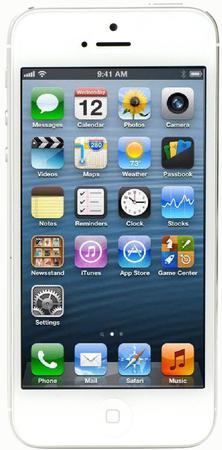 Смартфон Apple iPhone 5 64Gb White & Silver - Кондопога